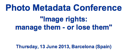 Photo Metadata Conference 2013
