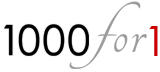 1000for1 logo